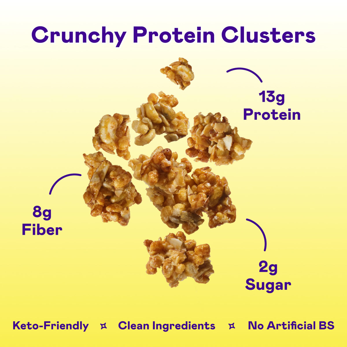 Magic Spoon granola peanut butter two-pack close-up highlighting crunch.