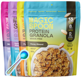 Magic Spoon granola variety pack front view showing four flavors