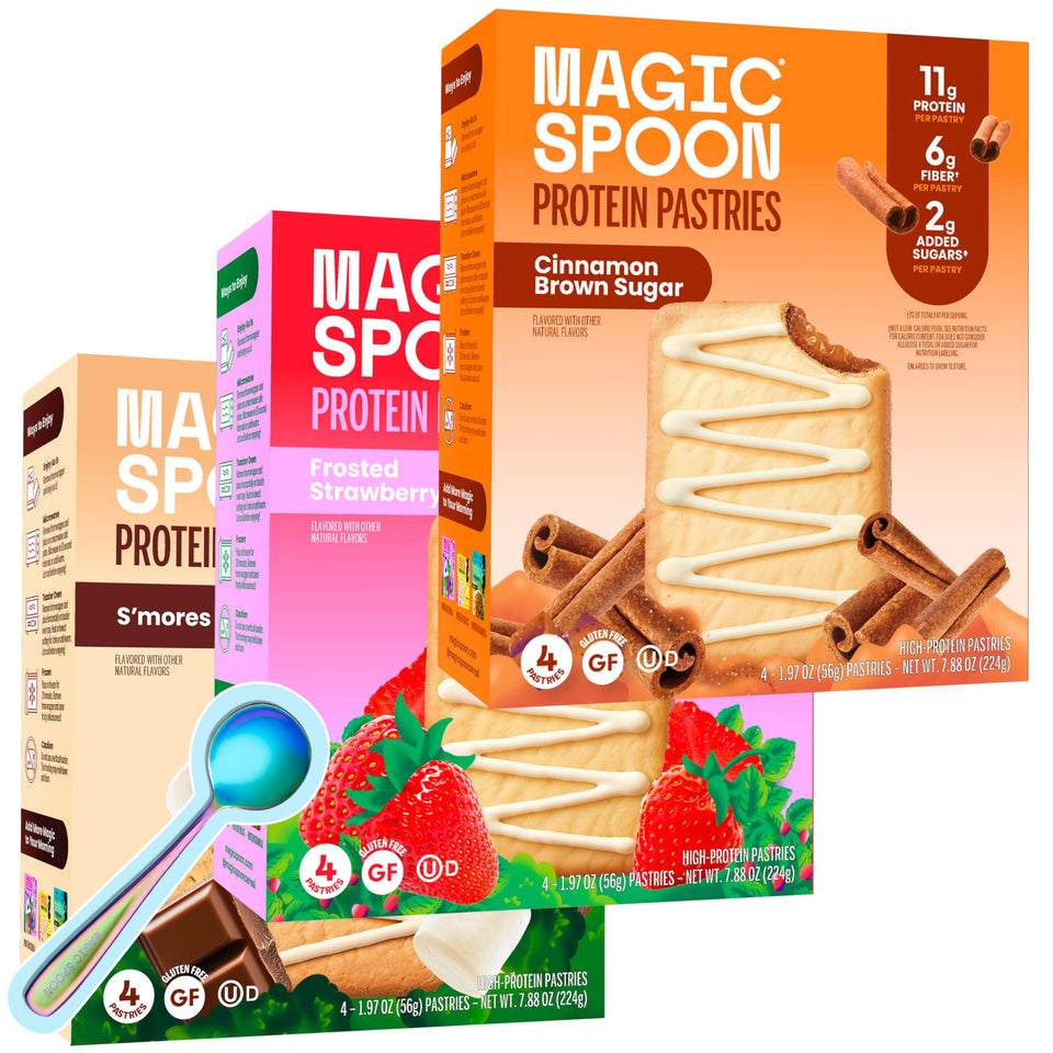 Magic Spoon Strawberry pastries with fruity filling, high-protein convenience.