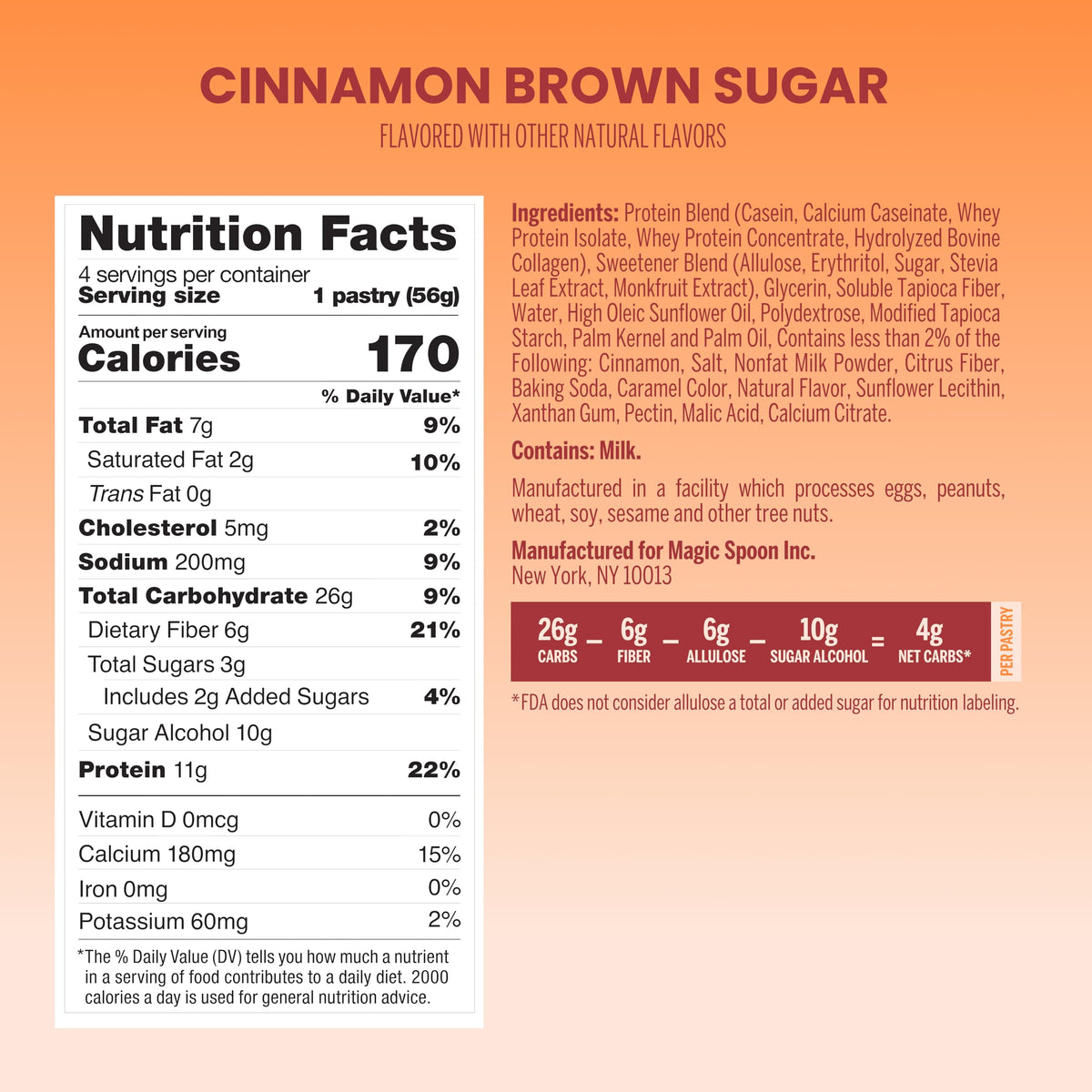 Magic Spoon pastries S’mores – nostalgic flavor with 11g protein per pastry.