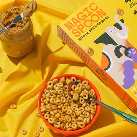 Magic Spoon 4-pack display on kitchen counter