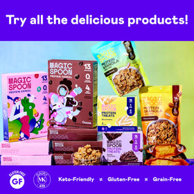 Magic Spoon Variety Pack showcases high-protein, sugar-free options.