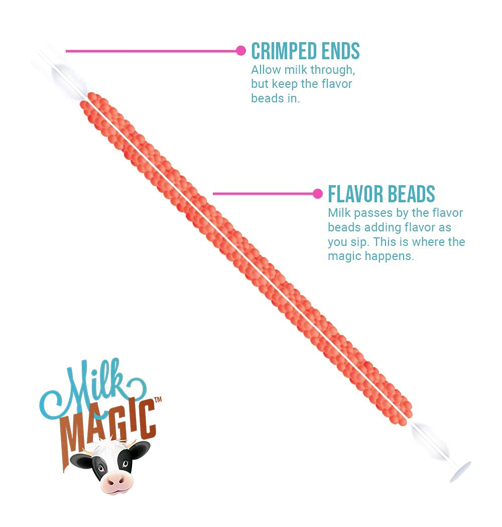 Magic Straws Cotton Candy milk straw creates dessert-like milk.