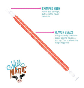 Magic Straws Cotton Candy milk straw creates dessert-like milk.