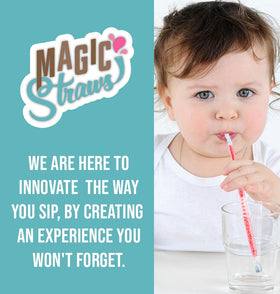 Magic Straws Strawberry milk straw adds fun flavor to milk.