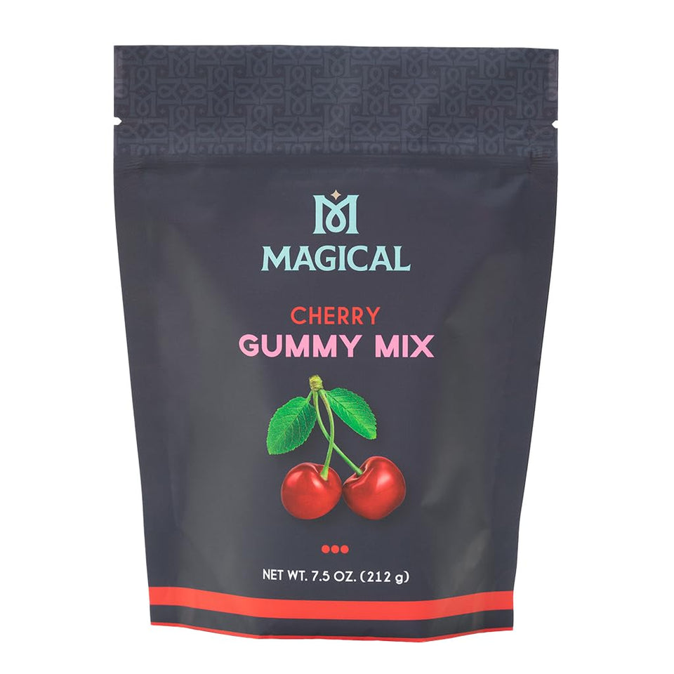 Magical Butter Cherry Gummy Mix package ready for quick batch gummies.