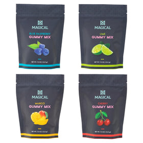 Magical Butter Gummy Mix lime-dispense for easy home gummy making.