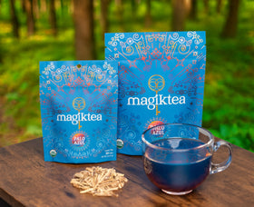 Magiktea Finely cut Palo Azul tea delivers richer extraction and aroma.