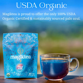 Magiktea Palo Azul antioxidant-rich tea with bold aroma