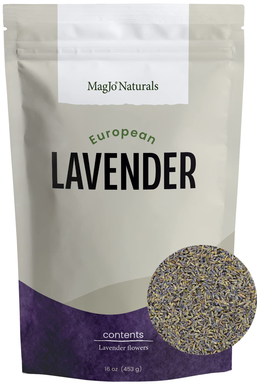 MagJo European lavender flowers in a resealable pouch ideal for crafts and cooking