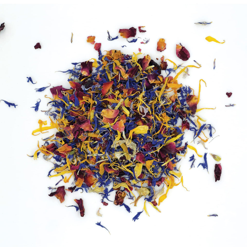 MagJo Naturals Brilliant Flower Petal Blend packaging ready for gifting and storage.