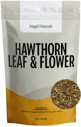 MagJo Naturals hawthorn leaf and flower loose leaf ready for a flavorful cup.