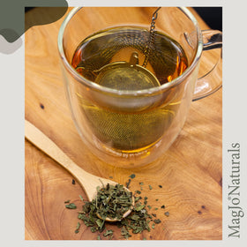 USA-based facility packaging MagJo Naturals Lemon Balm Tea.