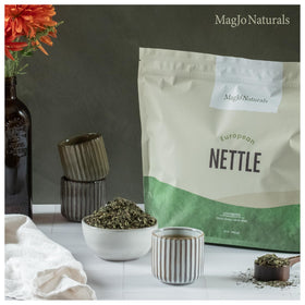 Wild-harvested nettle leaves from Eastern Europe with earthy aroma