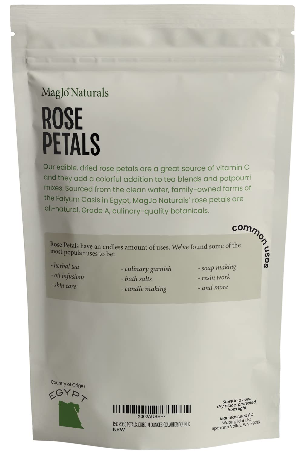 MagJo Naturals rose petals for cooking and baking