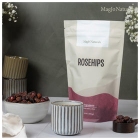 Harvest field scene for MagJo Naturals rosehips highlights wild harvest origin