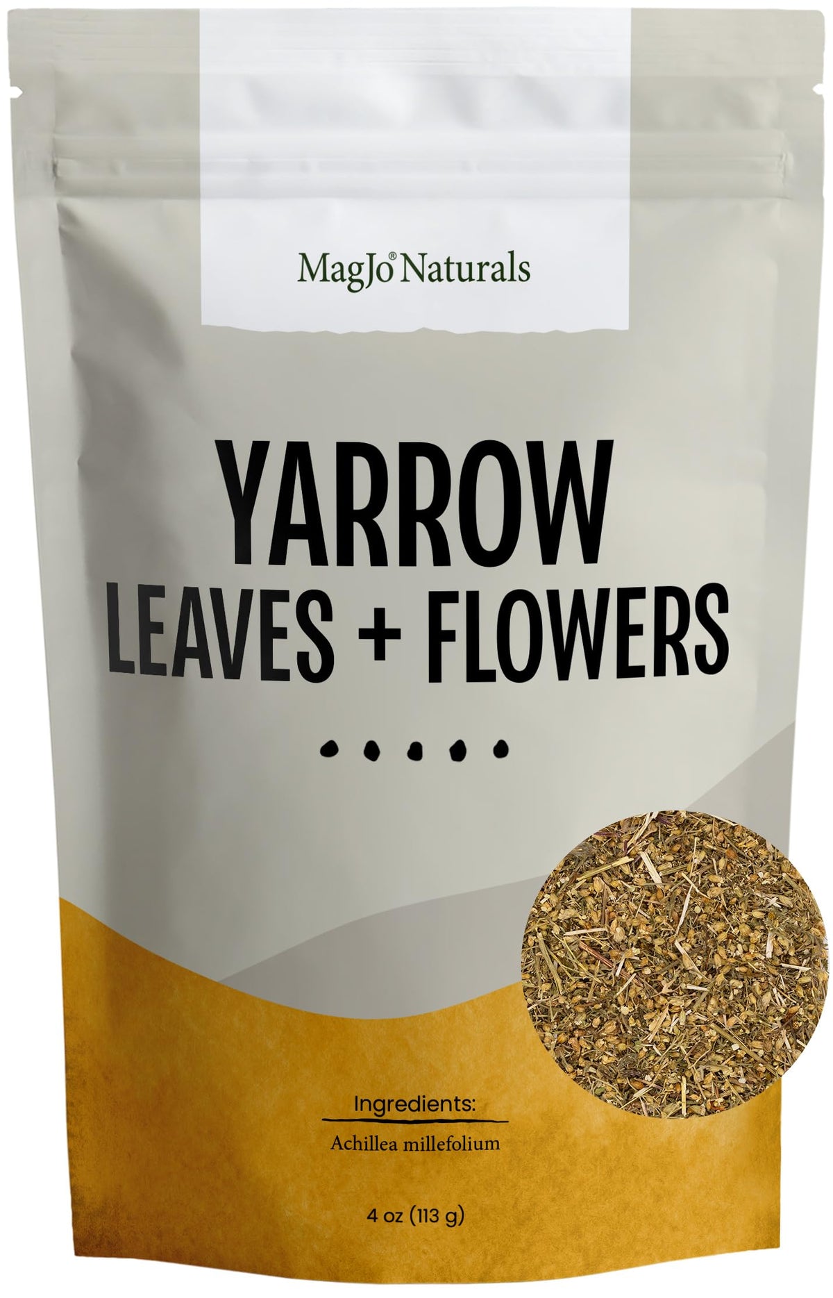 MagJo Naturals Yarrow leaf and flower dried for fresh tea and blends.