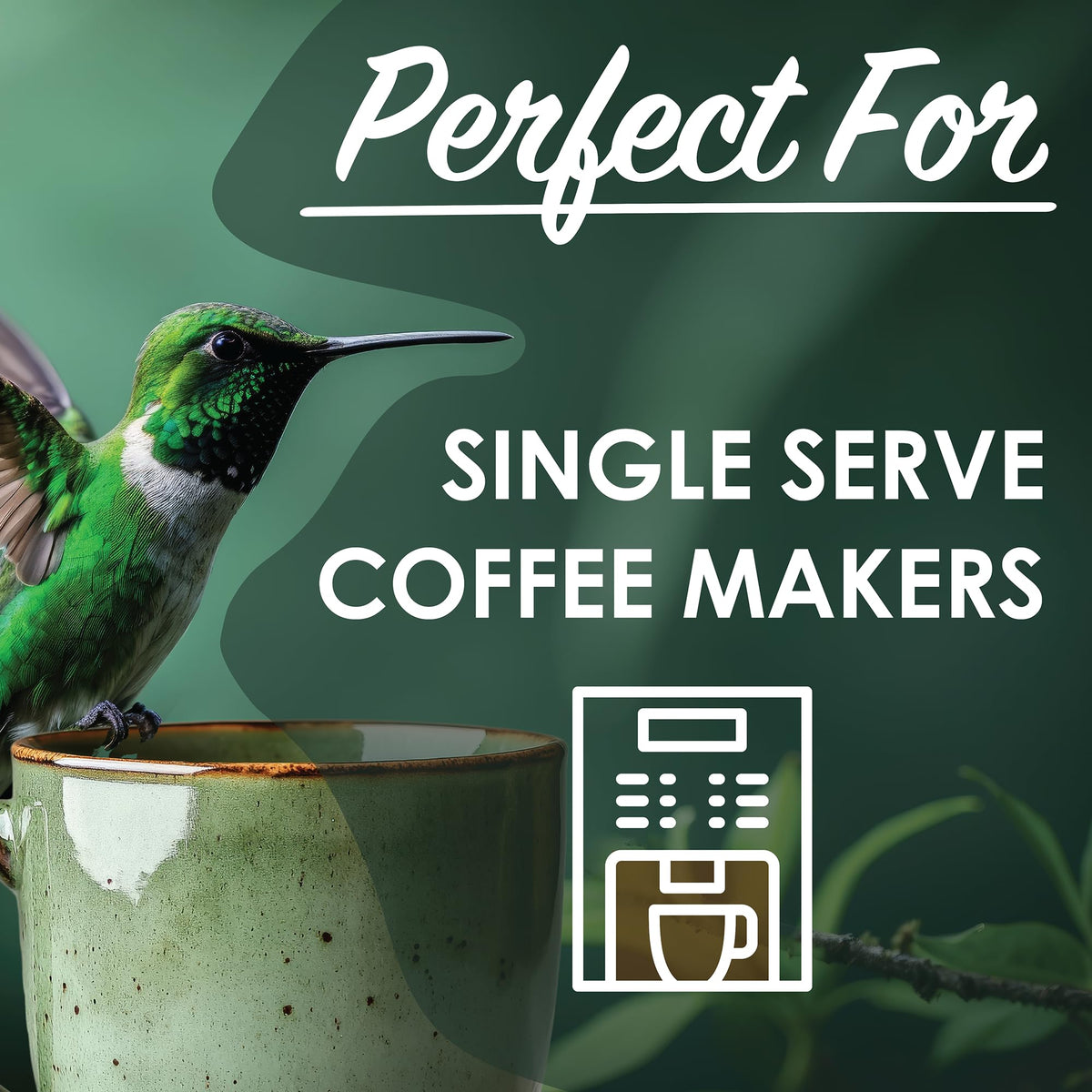 Magnum Exotics Blue Mountain Blend pod in cup highlighting smooth, balanced flavor.