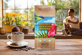 2 lb packaging image for daily brewing with Magnum Exotics Mexican Coffee.