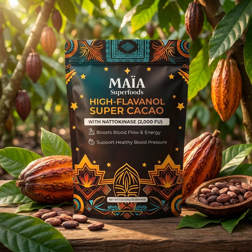 Maia Ceremonial Cacao morning ritual scene invites calm focus.