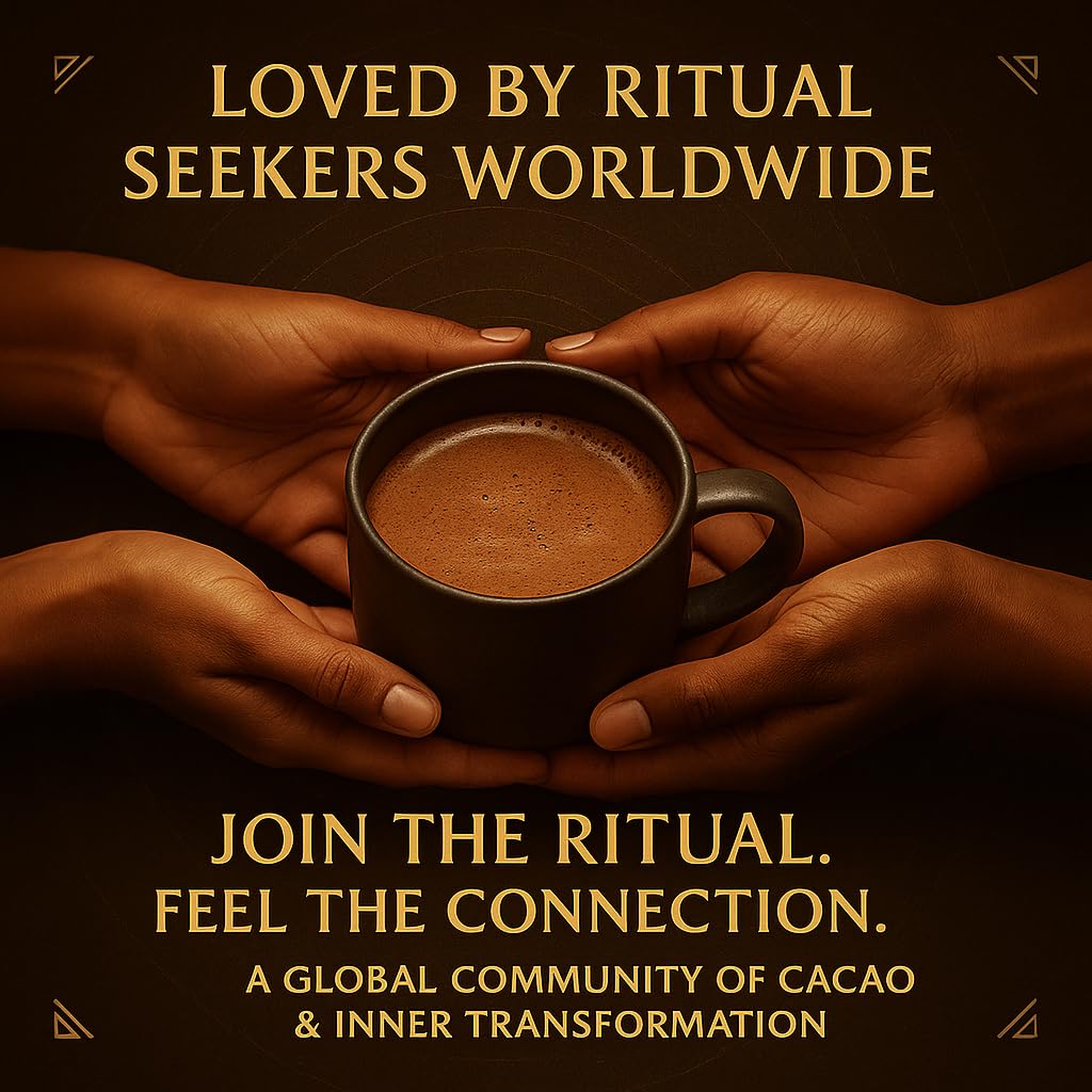 Creamy hot chocolate prepared with Maia Ceremonial Cacao powder, inviting aroma.