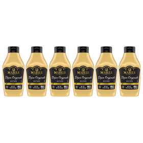 Maille Dijon Originale squeeze bottle pour highlights creamy texture ideal for sauces