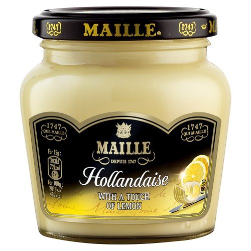 Maille Hollandaise sauce bottle 185g elevating fish, asparagus, or eggs Benedict.