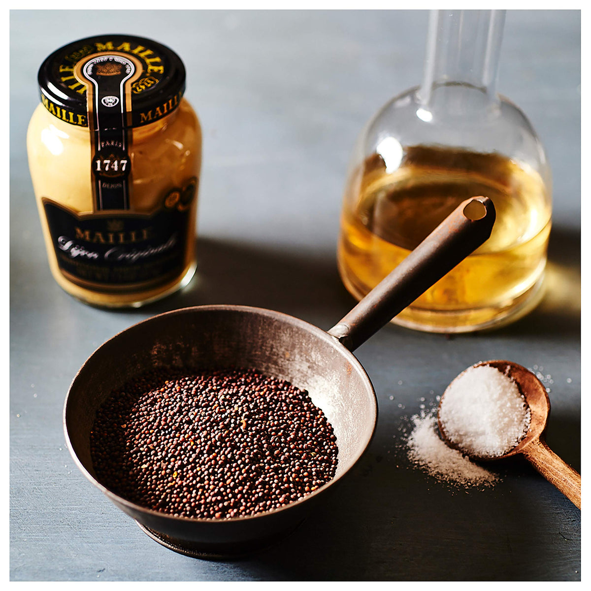 Maille Old Style Dijon mustard grainy texture adds character to vinaigrettes.