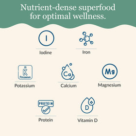 Maine Coast Sea Vegetables kelp granules blend stirred into soup for umami