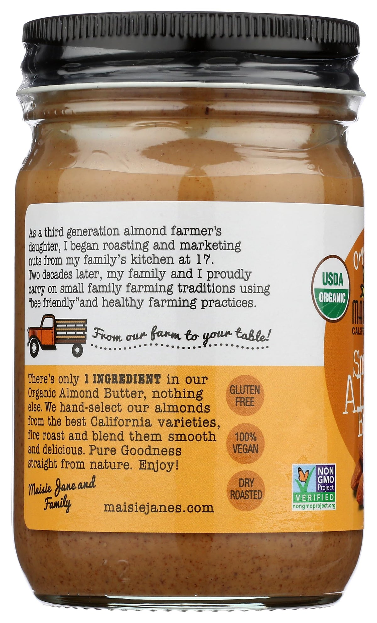 Maisie Jane's product symbol indicating peanut-free facility for allergies