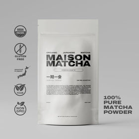 Maison Matcha 80g abundance pouch ideal for daily latte