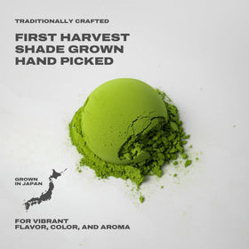 Tencha stone-ground into bright, creamy powder