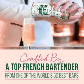 Maison Perrier Chic Peach Spritzer 24-pack on display.
