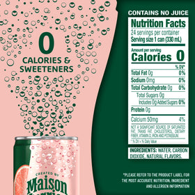 Chilled can of Maison Perrier Forever Grapefruit ready to enjoy