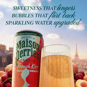 Maison Perrier French Kiss bottle pour captures playful bubbles and balanced sweetness on contact.