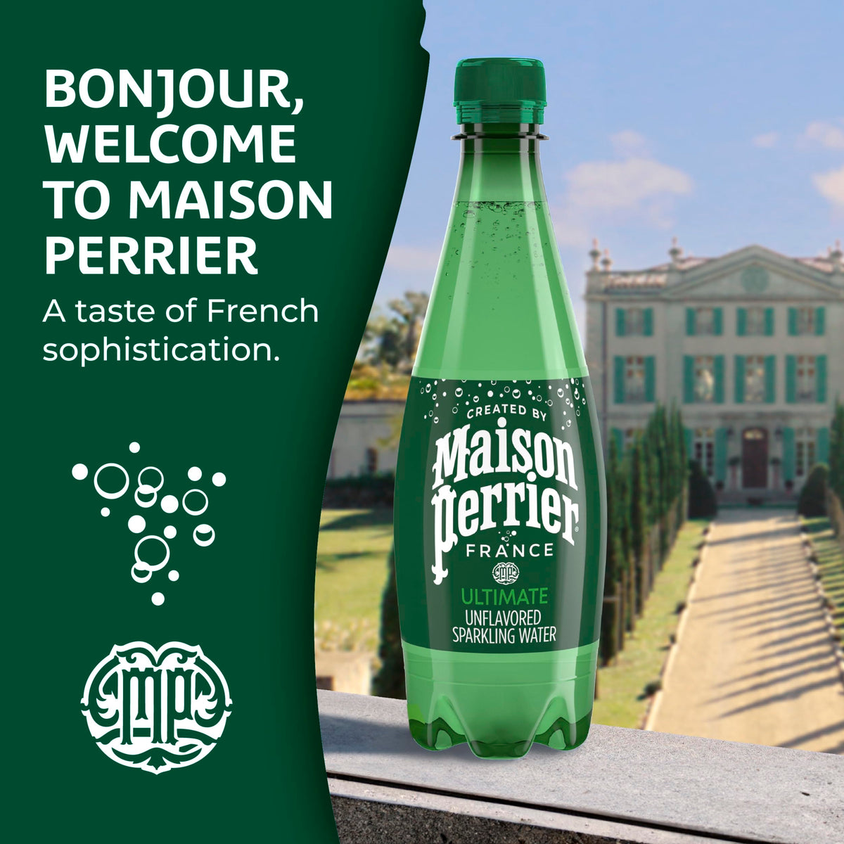 Maison Perrier Ultimate twelve-bottle pack ready for on-the-go hydration.