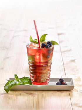 1883 MAISON ROUTIN Blueberry Syrup ingredients include natural extracts for genuine flavor.
