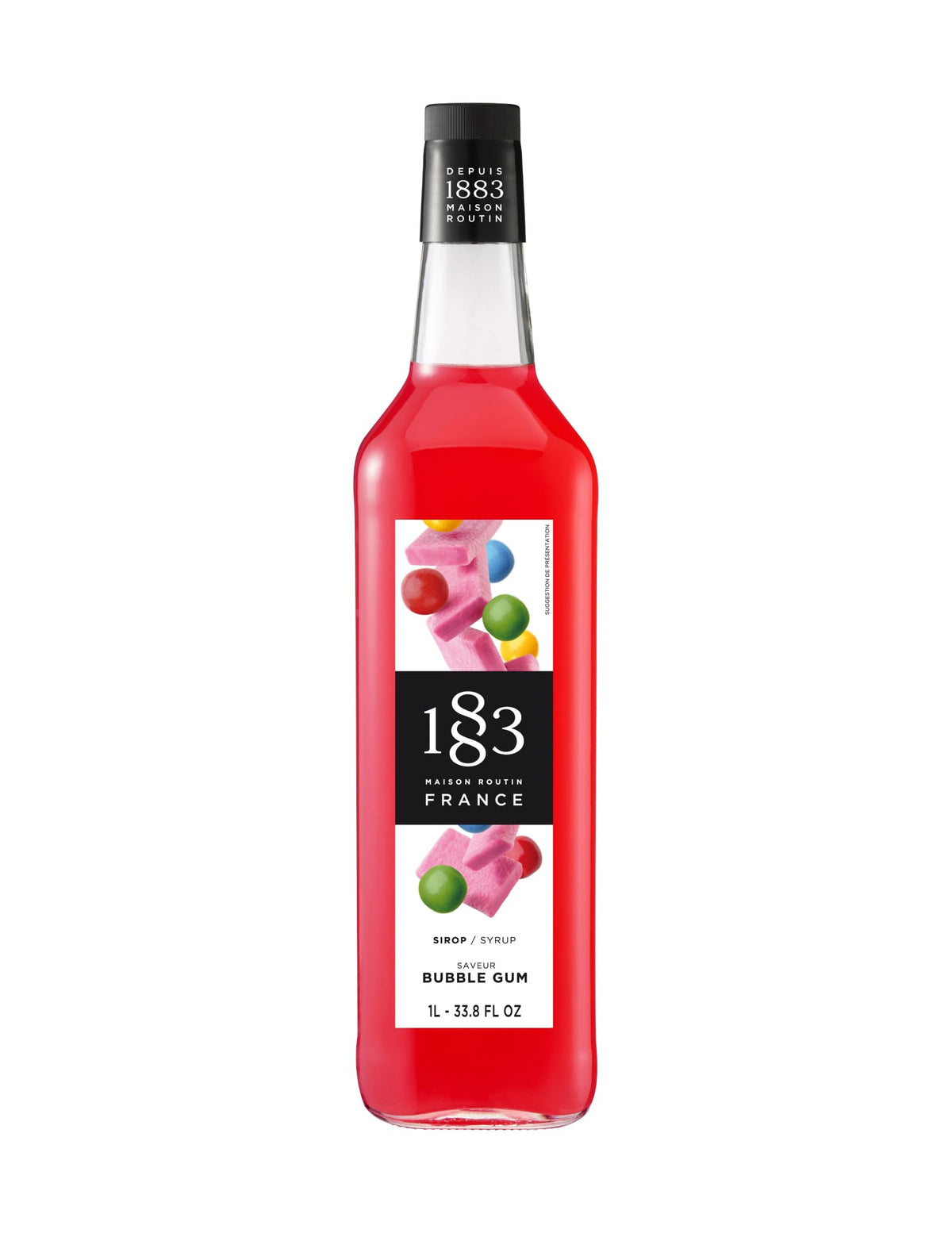 1883 Bubblegum Syrup bottle—premium flavor for drinks and desserts