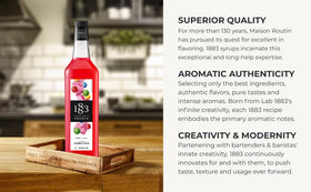 1883 Bubblegum Syrup dessert topping—perfect for sundaes and pastries
