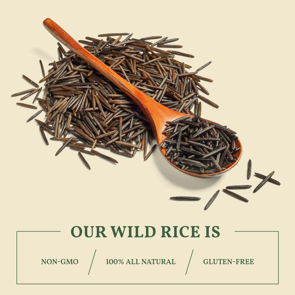 MAITREYA Wild Rice label highlights gluten-free and heart-healthy options.