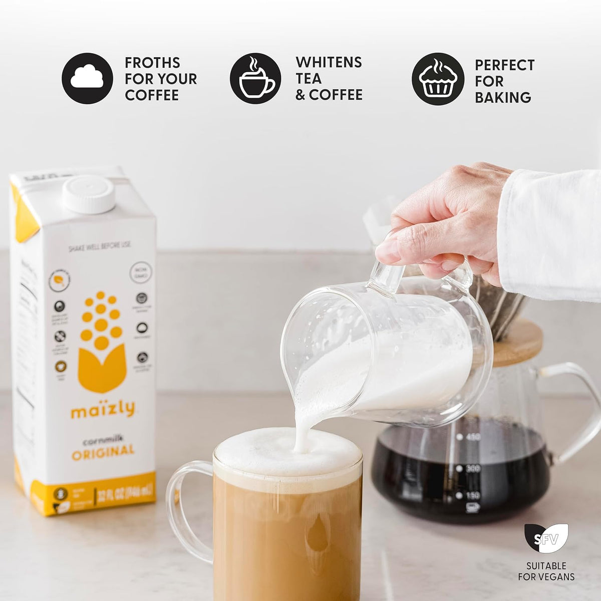 Maizly Original corn milk baking dough adds creamy moisture