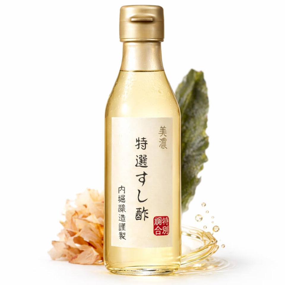 MAJI RICE Uchibori first-pressed dashi umami enhances sushi rice texture.
