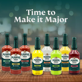 Major Peter's premium Bloody Mary mix as a brunch cocktail base.