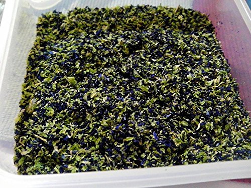 Makalin Brand Butterfly Pea Flowers Whole – front view, vibrant dried petals ready for infusion.