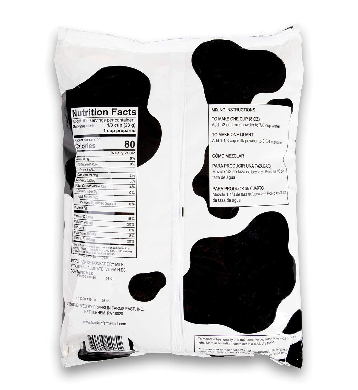 Make it Meaty nonfat dry milk instantized; ideal for protein shakes and smoothies.