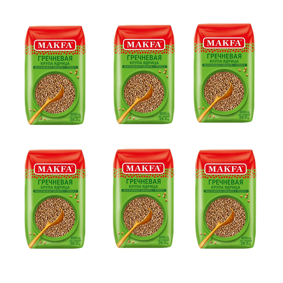 Makfa Buckwheat Groats pack showcases premium groats ready for plant-based meals.