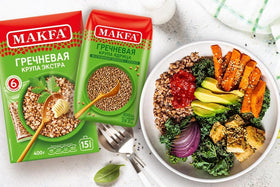 Makfa buckwheat groats pilaf with vegetables offers a colorful, satisfying side.