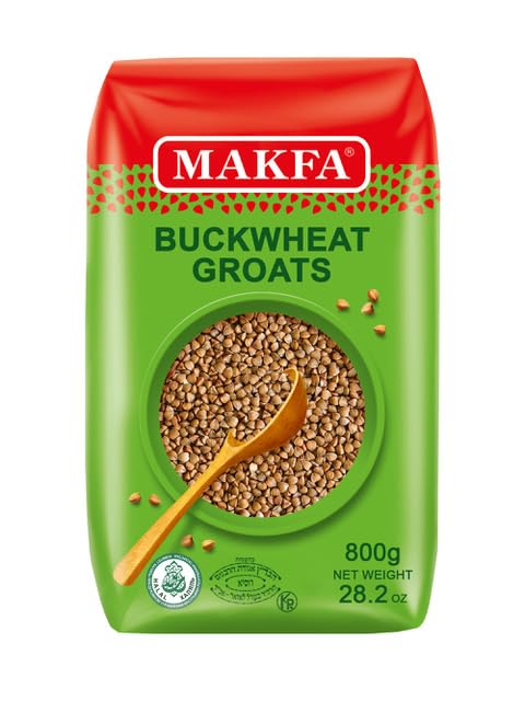 Makfa Grechka roasted buckwheat highlights nuttiness ideal for porridge.