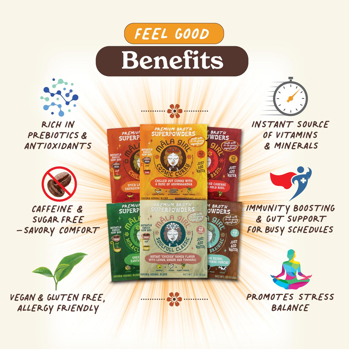 Māla Girl Chili Chakra sachet for zesty broths and soups