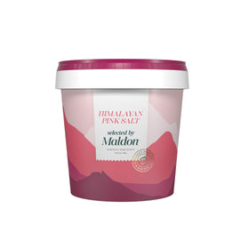 Maldon Himalayan pink salt coarse crystals in a 2.2lb tub for everyday seasoning.